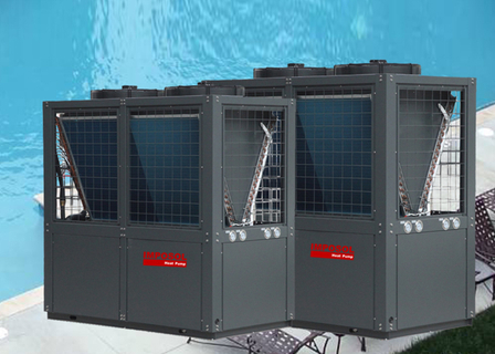100 kW / 120 kW Fixed Speed Commercial Air to Water Heat Pump Heating / Cooling Swimming Pool